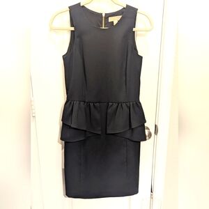 Michael Kors Peplum Black Dress‎ Size 2
